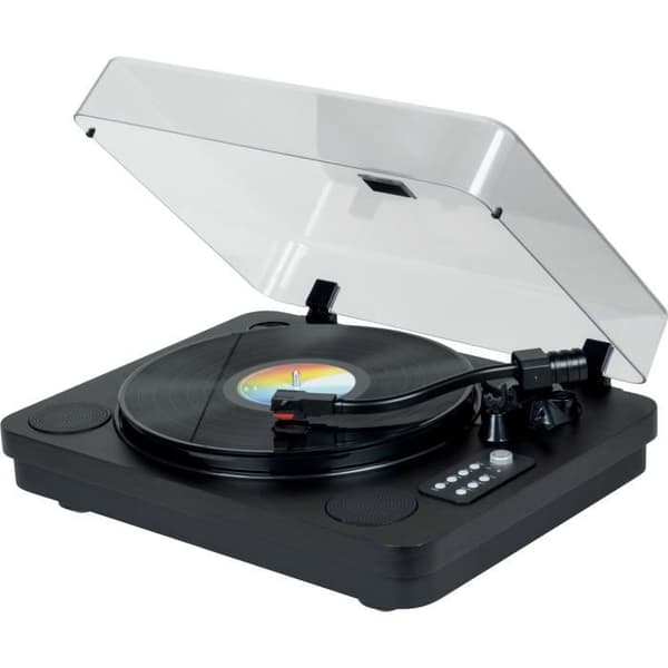 THOMSON TT650BT Bluetooth Turntable - USB Recording - 2 Speakers - Black