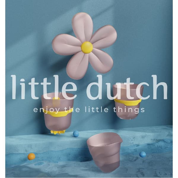 Little Dutch Bath Wall Cups Flower Pink