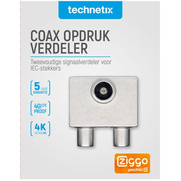 Technetix 2-way TV Splitter PTSX02