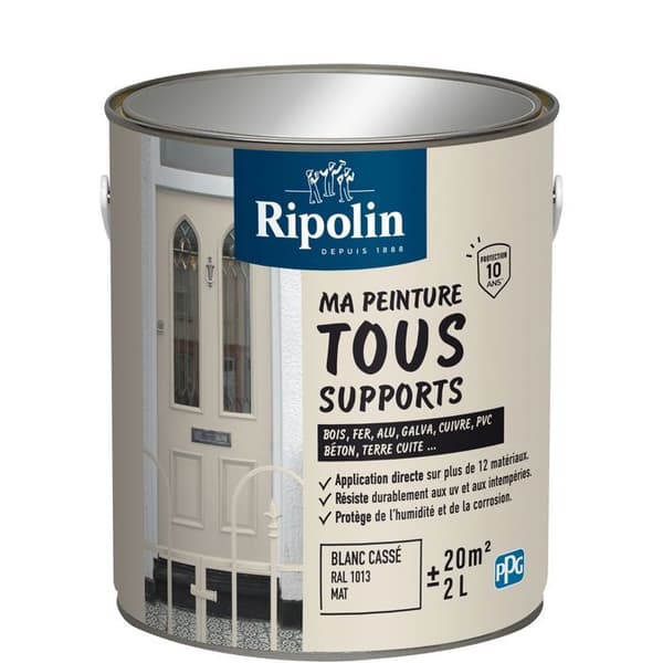Ripolin Multi-surface Paint - Off-white - Matte - 2 L
