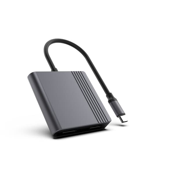Gembird A-CM-HDMIFDPF-01 USB-C to HDMI + DP Adapter 4K 60Hz Black