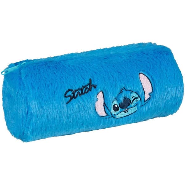 Disney Stitch Plush Pencil Case 21.5 x 7 cm Blue