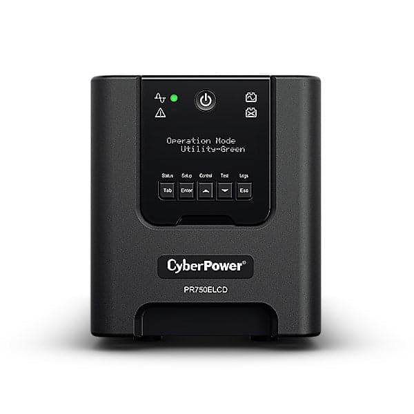 CyberPower PR750ELCD Line-Interactive UPS 0.75 kVA 675 W 6 AC Outlets