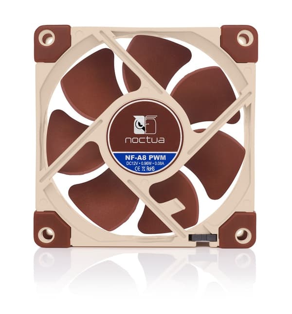 Noctua NF-A8 PWM Computer Cooling Fan 80mm Beige Brown