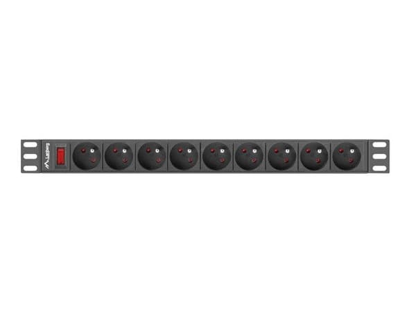 LANBERG POWER STRIP RACK 19  (1U  16A  9X 230V PL)