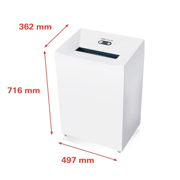 HSM Pure 530 Shredder, 80 L, 5x8mm