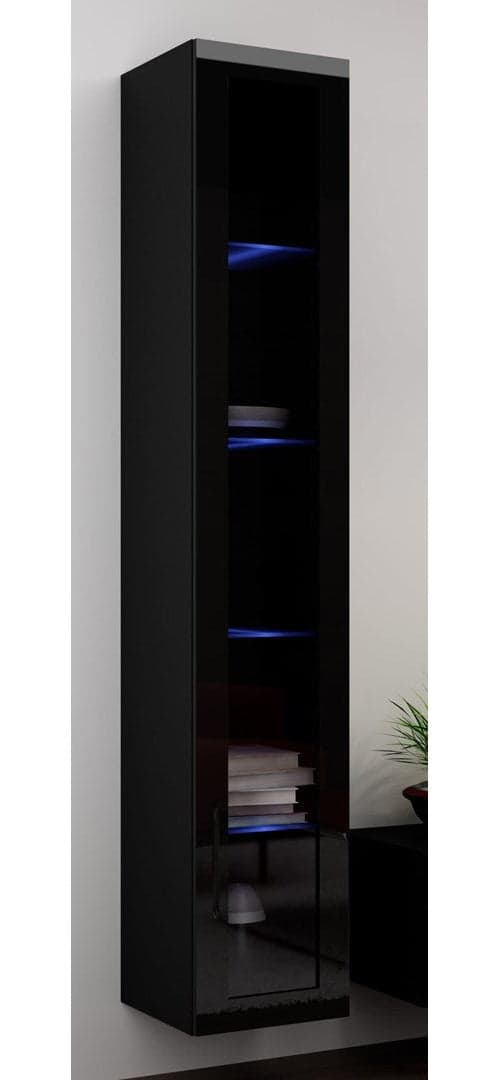 Cama Glass-case VIGO '180' 180/40/30 Black/Black Gloss