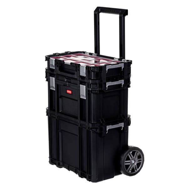 Keter 238273 - Rolling Toolbox Set - Durable Black Storage Solution