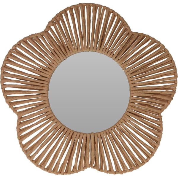 Flower Mirror 38 cm Paper/Beige