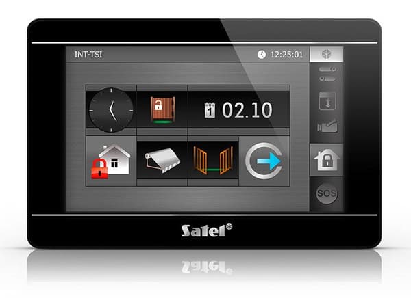 Satel INT-TSI-B Touchscreen Keypad Black