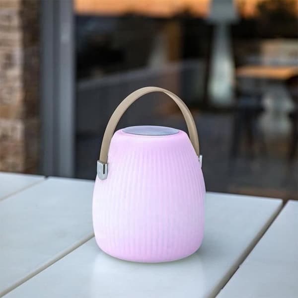 Wireless Bluetooth Speaker Lamp - LUMISKY - MINI MAY PLAY - H23 cm - Dimmable White and Multicolor LED