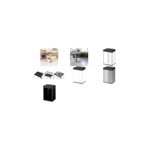 Hailo Big-Box Swing L Waste Bin 35 liters Silver