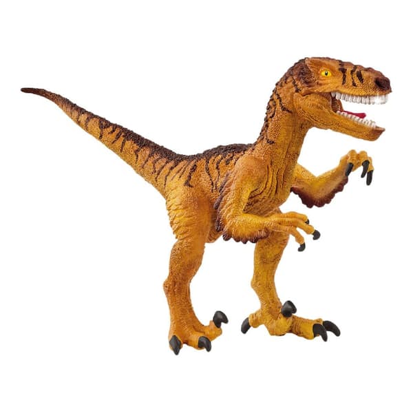 Schleich Dinosaurs Velociraptor - Feathered Design, Sharp Claws - Ages 3+