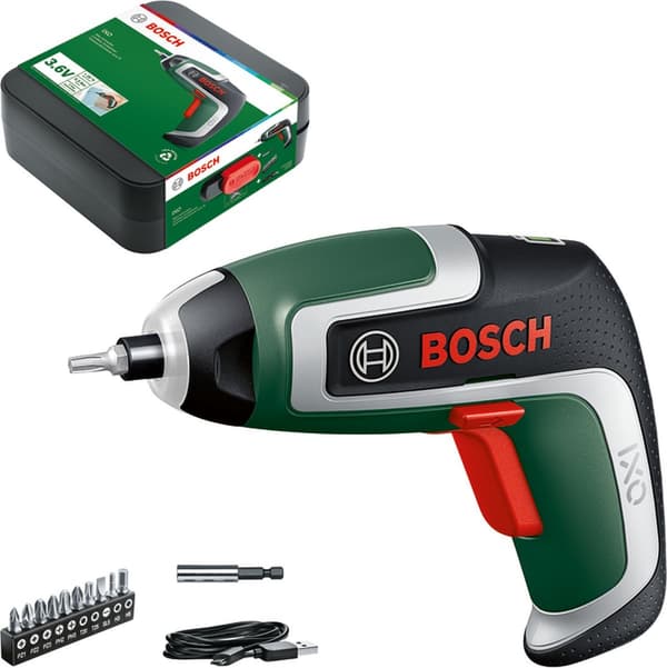 Bosch IXO VII Cordless Screwdriver - 3.6 V - Includes 10 Piece Bit Set