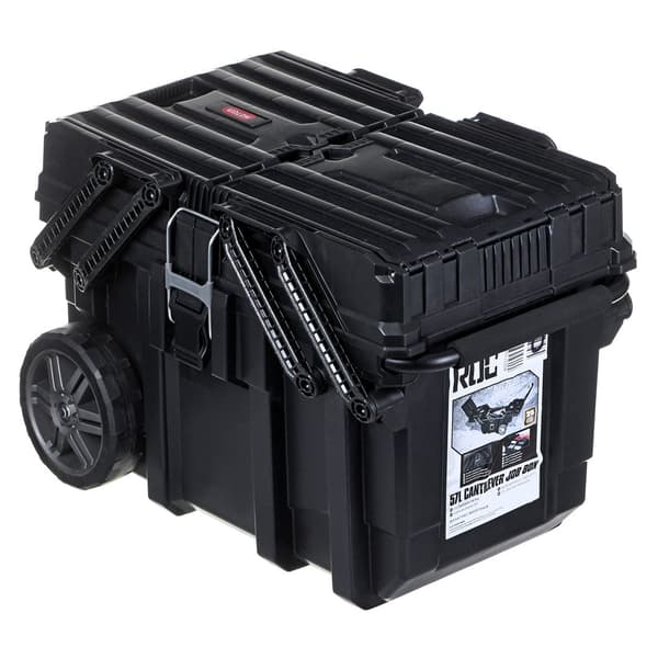 Keter CANTILEVER Job Box 57 L on Wheels Black