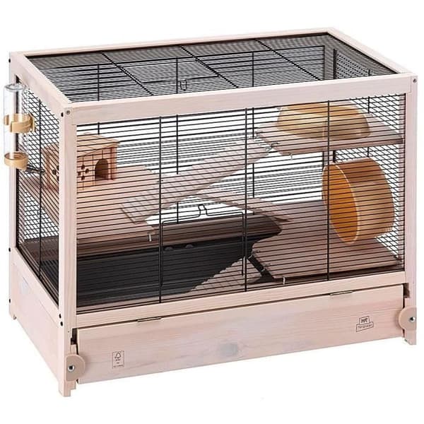 FERPLAST Hamster Cage HAMSTERVILLE Wood