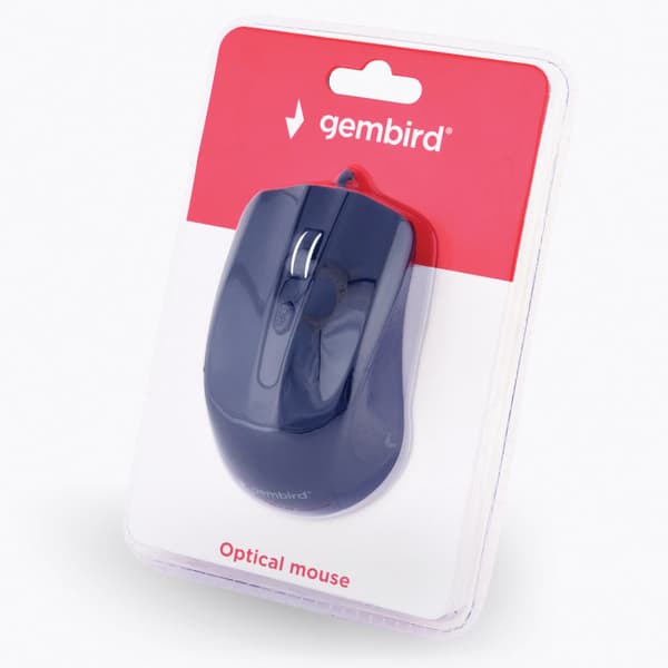 Gembird GmbH Wired Mouse Black 4b-01 - 800/1000/1200 dpi