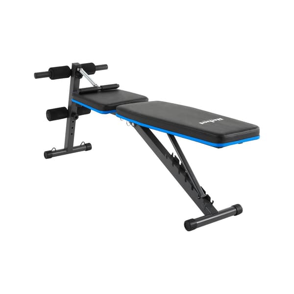 REBEL ACTIVE Inclined Training Bench with Leg Locks and Elastic Bands