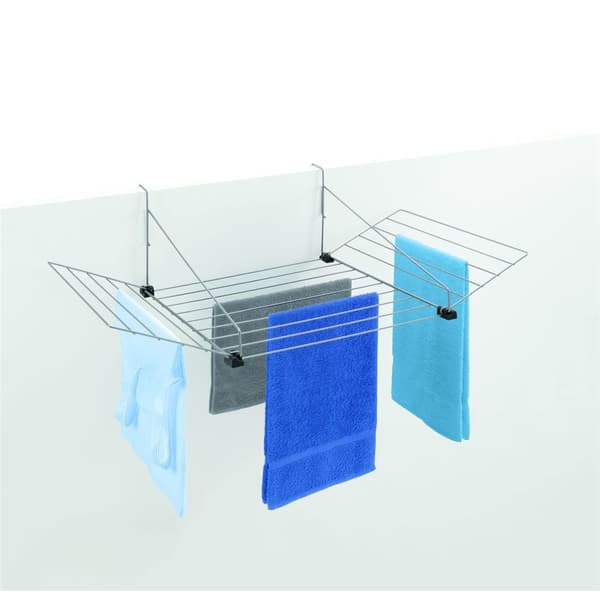 Tomado Metaltex Hanging Drying Rack Tilburg 12 M Silver Grey