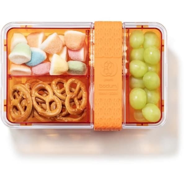 BODUM Compartmentalized Lunch Box - Bistro - Cutlery - Orange Flame