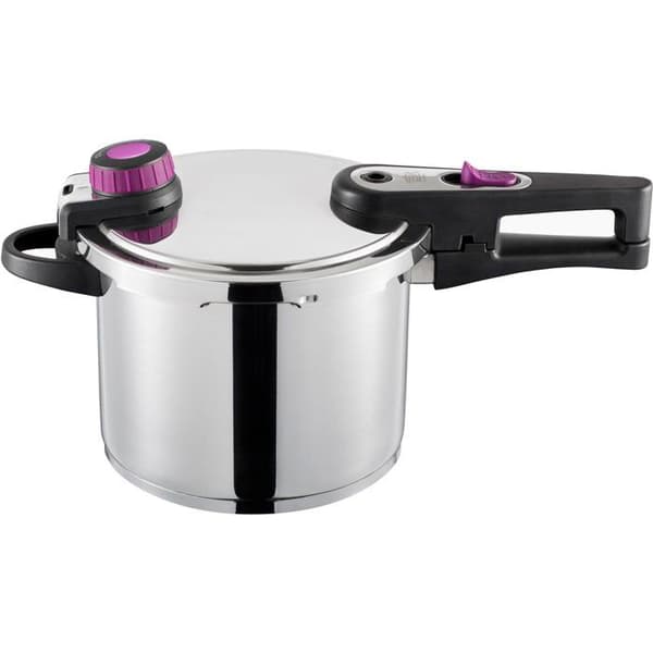 GSW Pressure Cooker - SYSTEM PLUS - 22 cm - 6 L - Induction - Solid 18/10 Stainless Steel