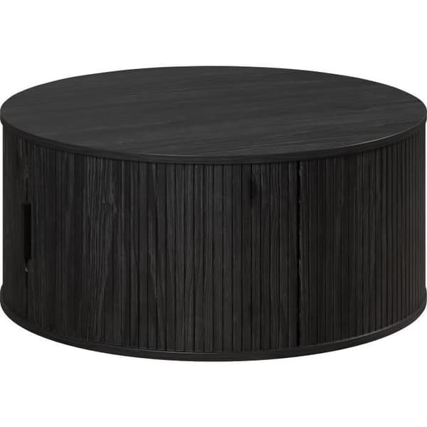 RONIN Round Coffee Table - MDF - Black - Diameter 80 cm - Height 36 cm