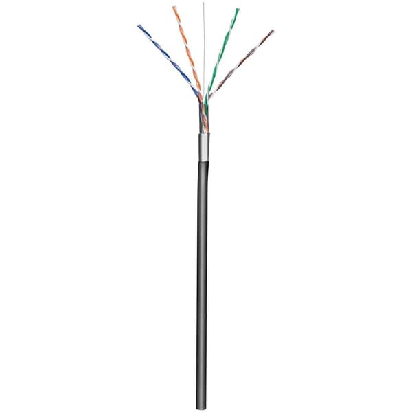 Techly F/UTP Hank Cable Cat.5E CCA 305 m Solid Outdoor Black ITP8-RIS-0305LO