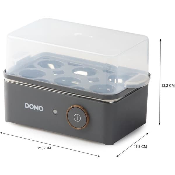 Egg cooker - DOMO - DO9283EK - 400 W - 6 eggs - Grey