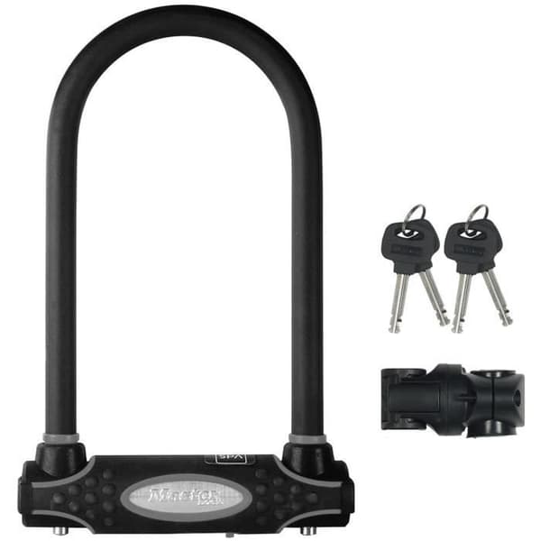 MASTER LOCK U-Lock - 8195EURDPROCOLWR - Hardened Steel, Key, Red