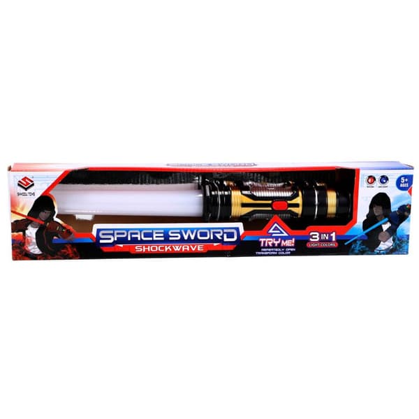 Shockwave Lightsaber 43-80 cm - Extendable with Sound Effects - Suitable for Ages 3+