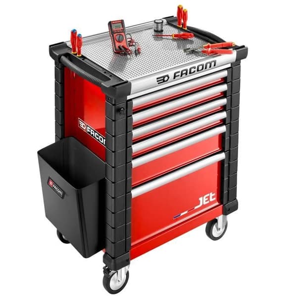 FACOM 25 L Side-Mounted Waste Bin - JET.LA5-2 - For ROLL and JET Tool Trolleys
