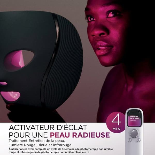 SHARK CryoGlow LED Mask with Lilac Eye Contour Refresher