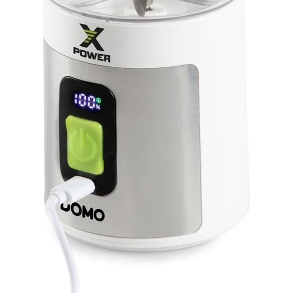 DOMO Portable Blender - DO752BL - 120W - 600 ml - Cordless - White