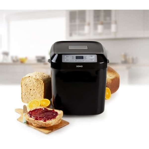 DOMO Automatic Bread Maker - B3974 - 550W - 12 Programs - LCD Screen