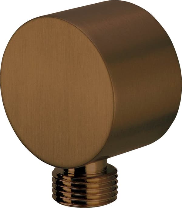 Deante Round Angled Fitting Brushed Brown Brass