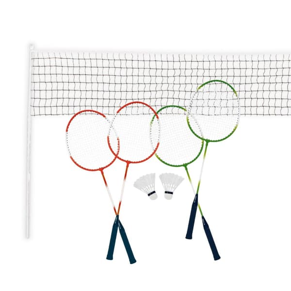 Alert Badminton Set - Net, 4 Rackets, 2 Shuttles