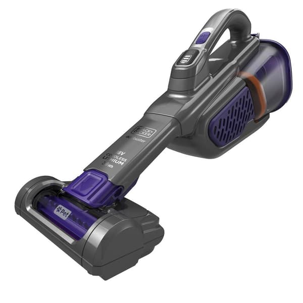 Black & Decker BHHV520BFP Handheld Vacuum, Bagless, Black Violet