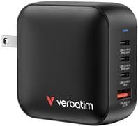 Verbatim Mini GaN Charger 100W 3xUSB-C PD, 1xUSB-A QC 3.0
