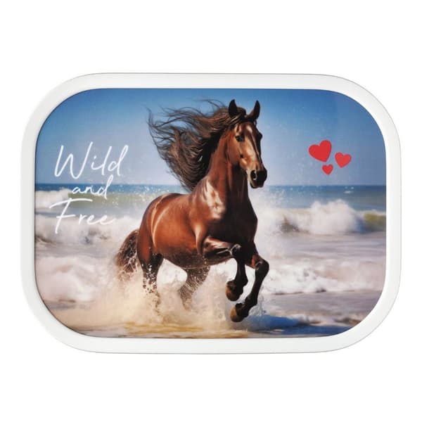 Mepal Lunchbox Campus Wild Horse White/Blue