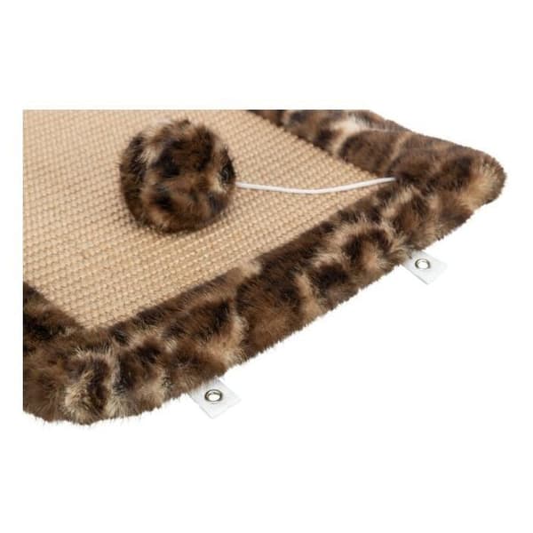 TRIXIE LEO Scratching Mat 55 x 35 cm Brown Leopard Print
