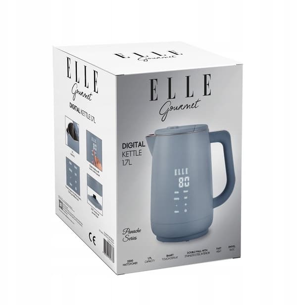 ELLE 1.7 L Electric Kettle Blue