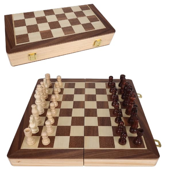 Clown Games Deluxe Wooden Chess Set - 29.5 cm