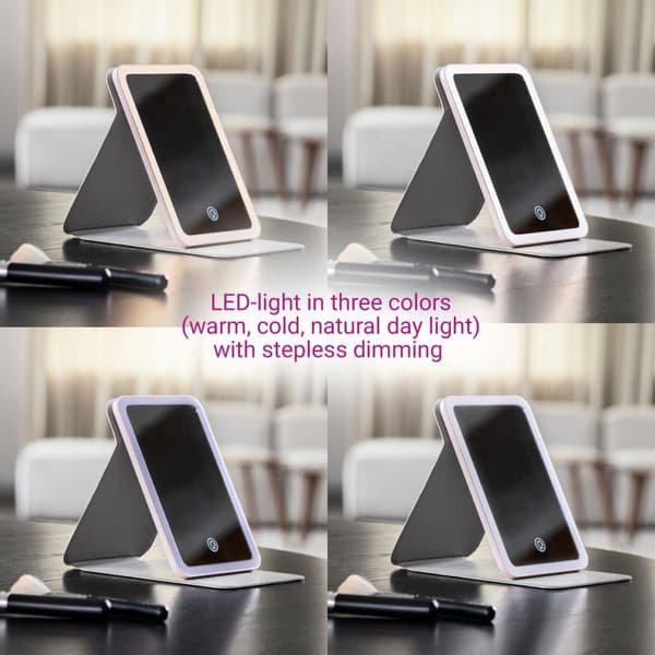 Medisana CM 400 Makeup Mirror with LED Lighting in Pink