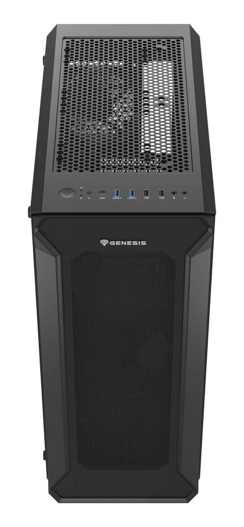 Genesis Irid 505 Midi Tower Black Computer Case
