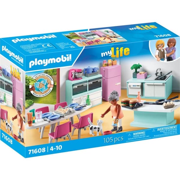 Playmobil My Life Kitchen with Dining Area 71608