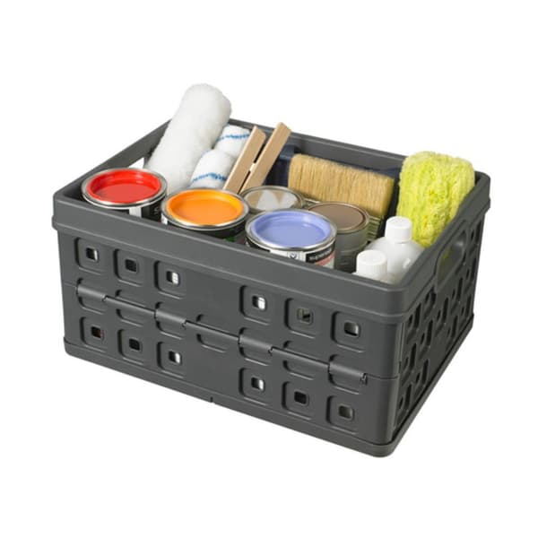 Sunware Square Folding Crate Anthracite 46 L 54x38x26.5 cm