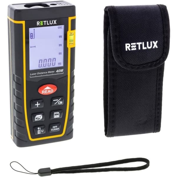 RETLUX RHT 100 Laser Rangefinder 40 m - Measuring Accuracy ± 2 mm