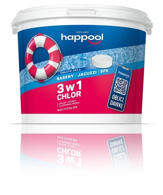 Acrylmed MULTICHLOR Multifunctional Chlorine Tablets 200 g/ 3 kg