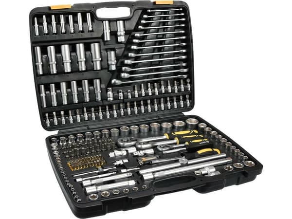 VOREL Wrench Set 216 pcs 1/2" 3/8" 1/4" 216el