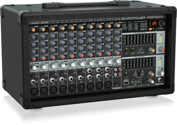 Behringer PMP2000D Powered Mixer with 2000 Watts and Multi-FX Processor